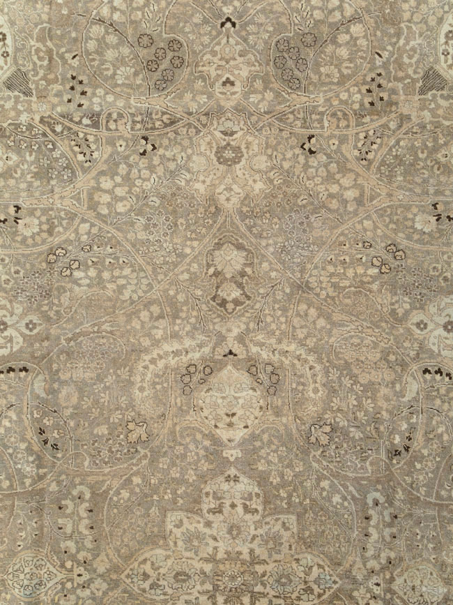 Vintage Persian Tabriz Carpet, No.24734 - Galerie Shabab