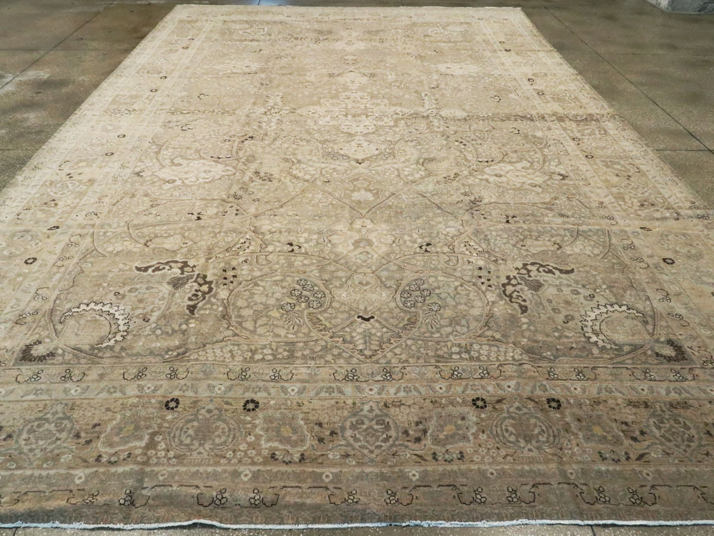 Vintage Persian Tabriz Carpet, No.24734 - Galerie Shabab