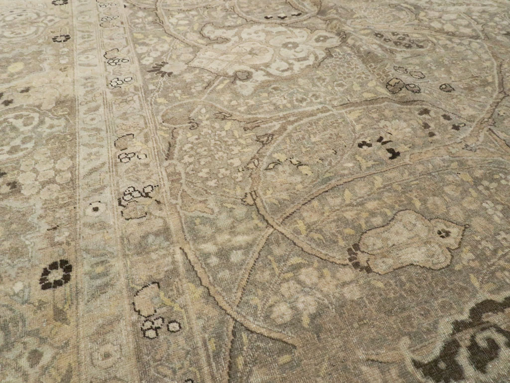 Vintage Persian Tabriz Carpet, No.24734 - Galerie Shabab