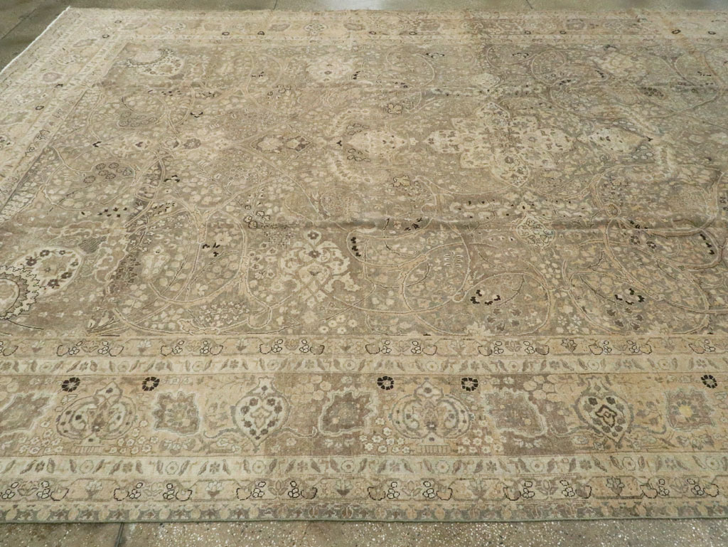 Vintage Persian Tabriz Carpet, No.24734 - Galerie Shabab