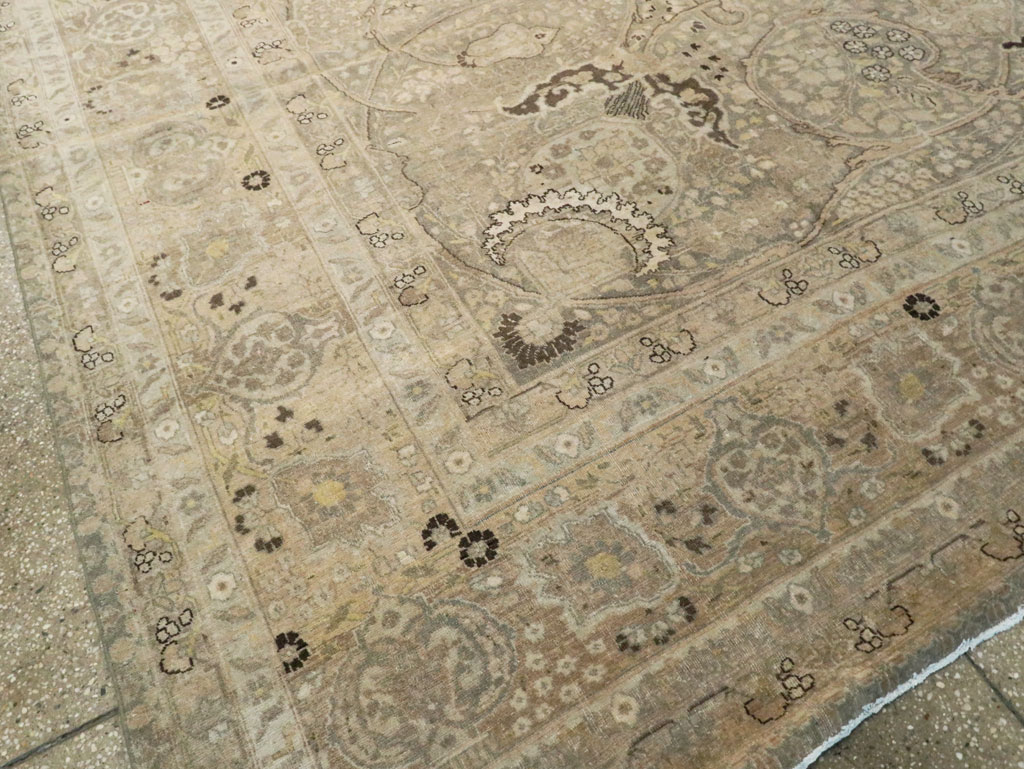 Vintage Persian Tabriz Carpet, No.24734 - Galerie Shabab