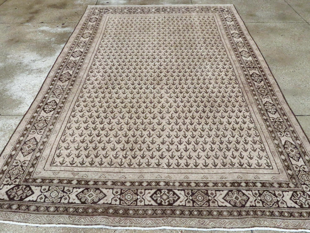 Vintage Persian Mahal Carpet, No.24740 - Galerie Shabab