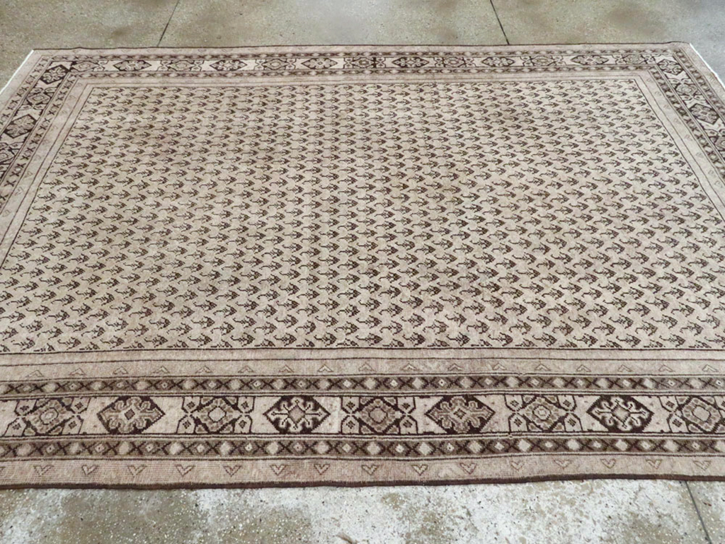 Vintage Persian Mahal Carpet, No.24740 - Galerie Shabab