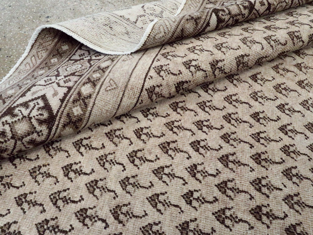 Vintage Persian Mahal Carpet, No.24740 - Galerie Shabab