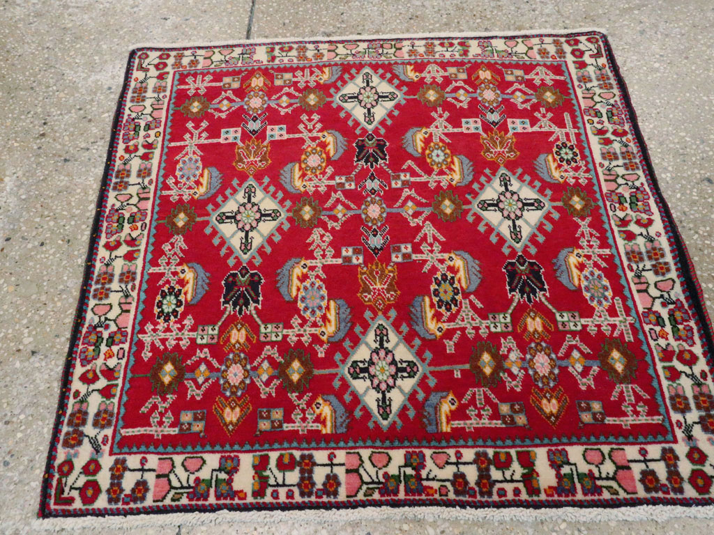 Vintage Persian Shiraz Square Rug (Pair: 1 of 4), No.24741 - Galerie Shabab