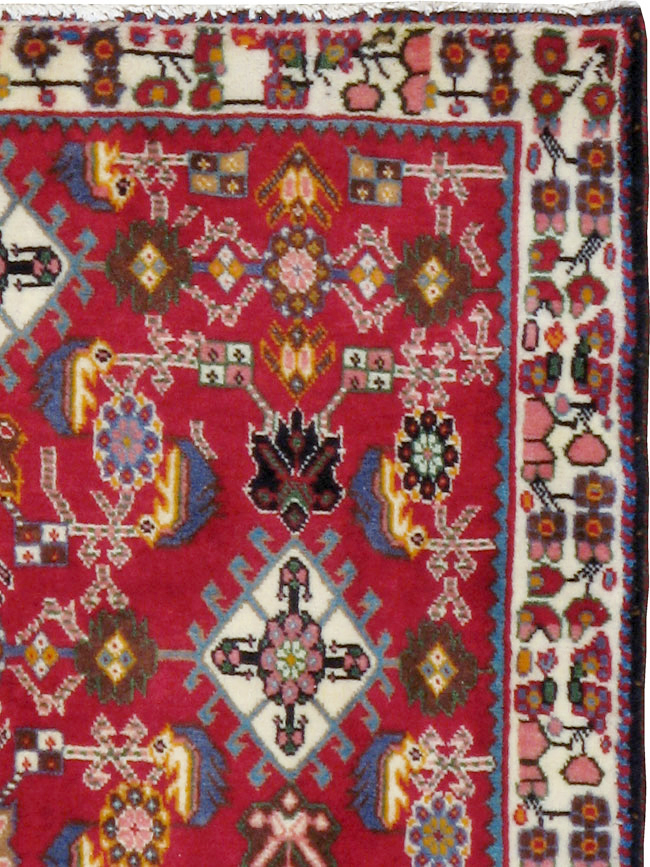 Vintage Persian Shiraz Square Rug (Pair: 2 of 4), No.24742 - Galerie Shabab