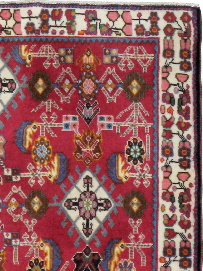 Vintage Persian Shiraz Square Rug (Pair: 2 of 4), No.24742 - Galerie Shabab