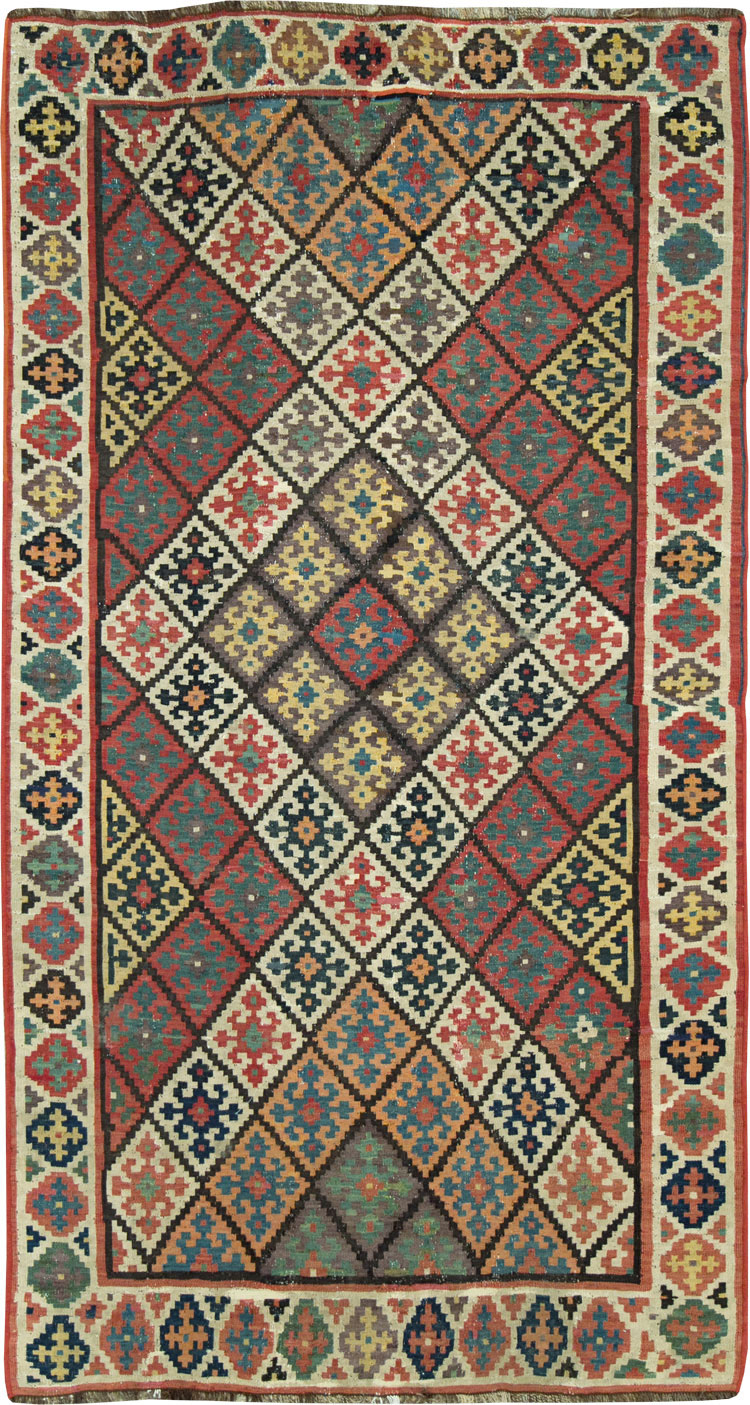 Antique Persian Flat-weave Kilim, No.24747 - Galerie Shabab
