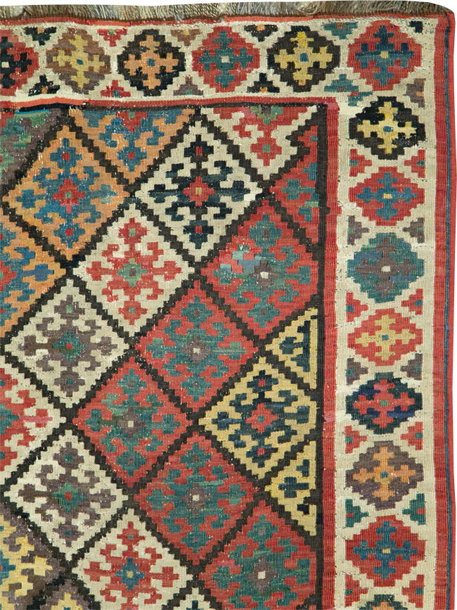 Antique Persian Flat-weave Kilim, No.24747 - Galerie Shabab