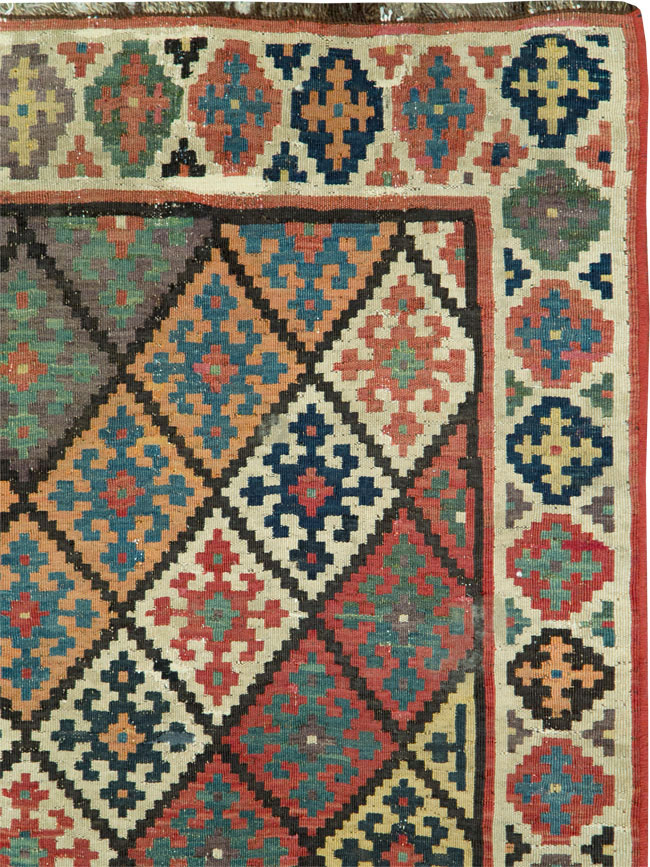 Antique Persian Flat-weave Kilim, No.24747 - Galerie Shabab