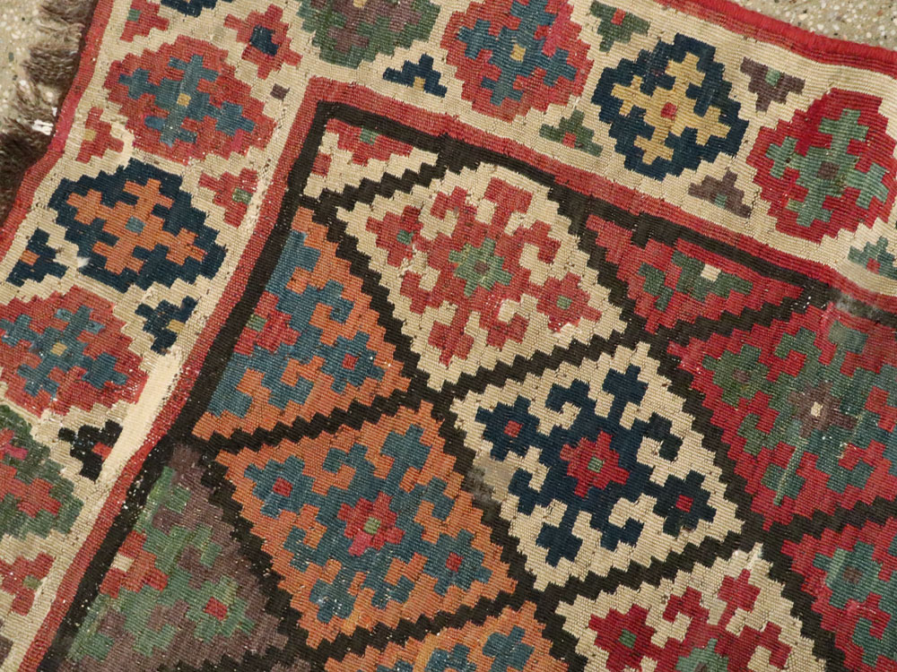 Antique Persian Flat-weave Kilim, No.24747 - Galerie Shabab