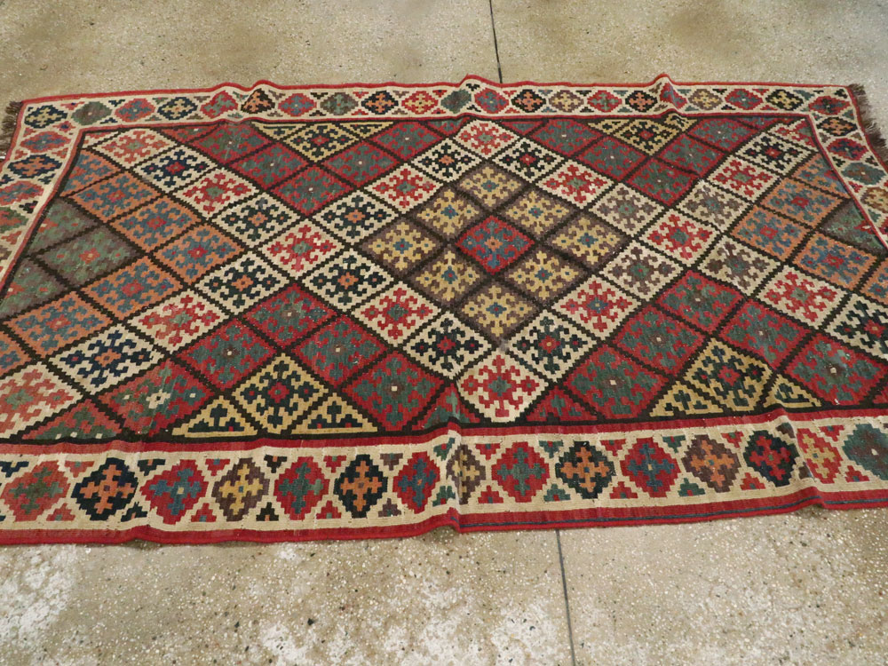 Antique Persian Flat-weave Kilim, No.24747 - Galerie Shabab