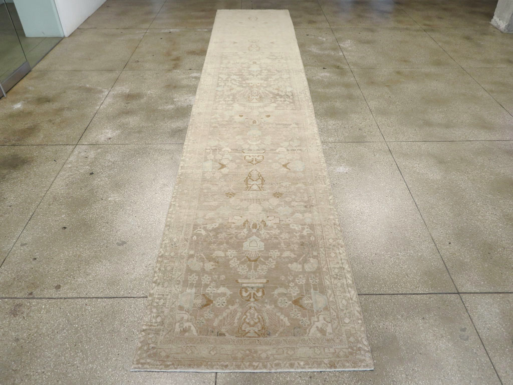 Vintage Persian Malayer Wide Gallery Runner, No.24753 - Galerie Shabab