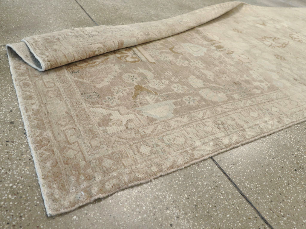 Vintage Persian Malayer Wide Gallery Runner, No.24753 - Galerie Shabab