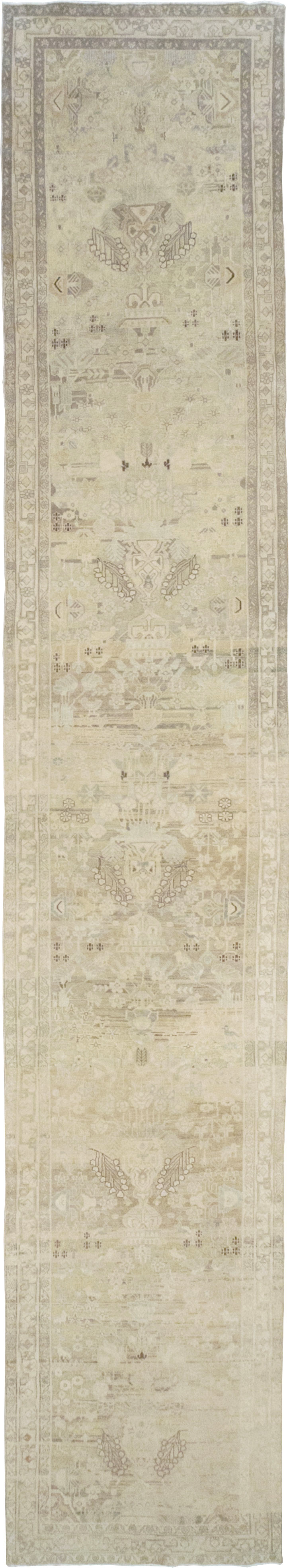 Vintage Persian Malayer Wide Gallery Runner, No.24754 - Galerie Shabab