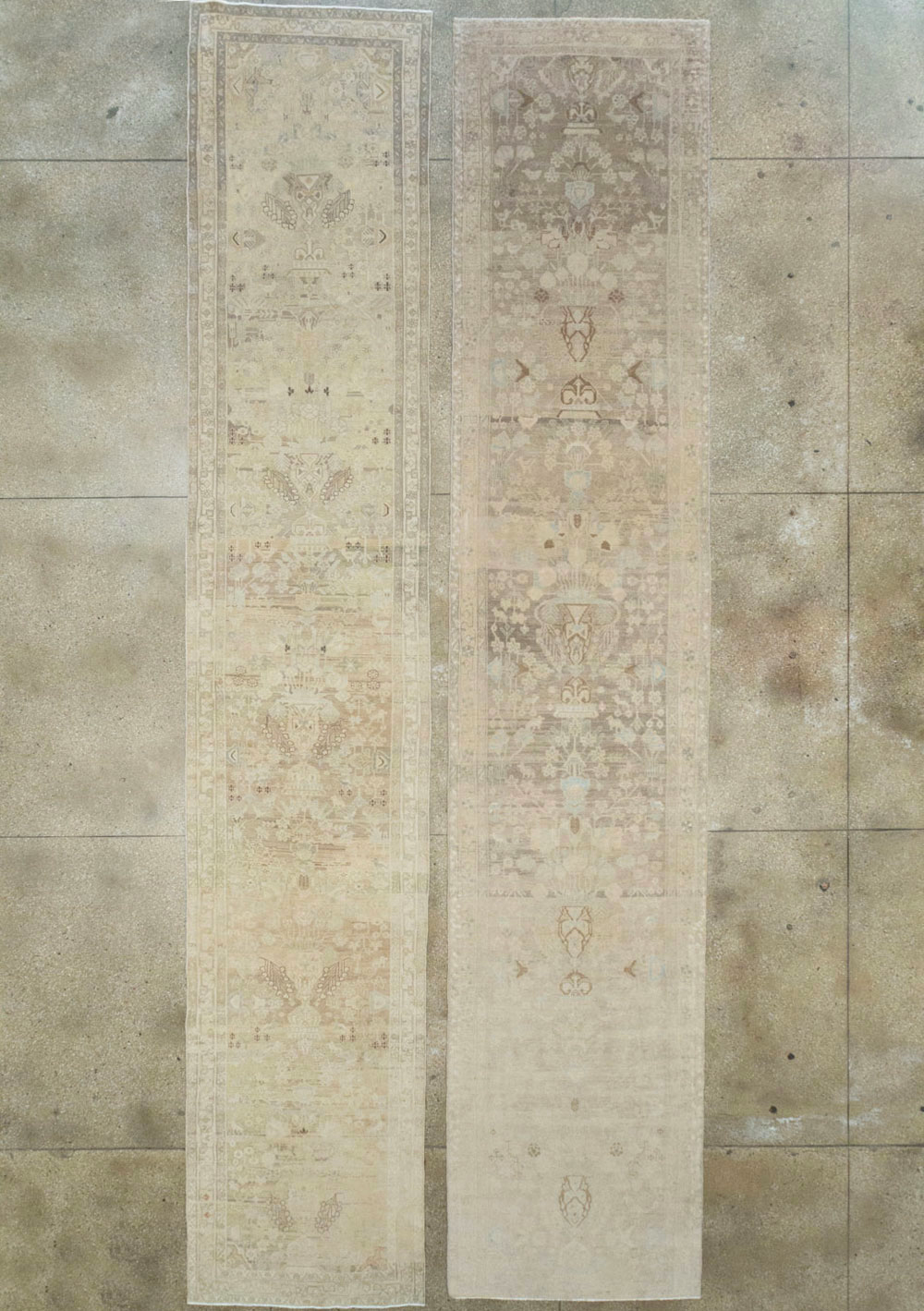 Vintage Persian Malayer Wide Gallery Runner, No.24754 - Galerie Shabab