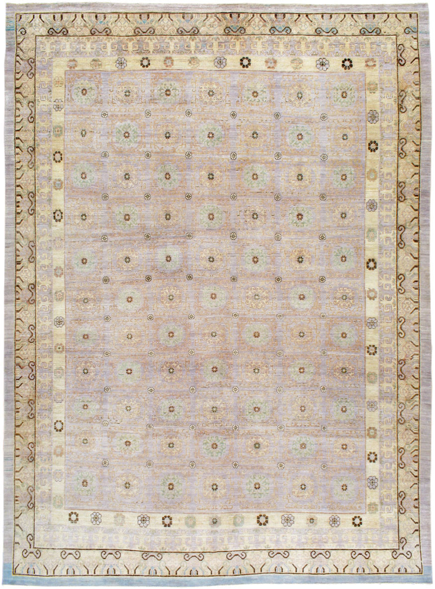 Vintage East Turkestan Khotan Carpet, No.24761 - Galerie Shabab