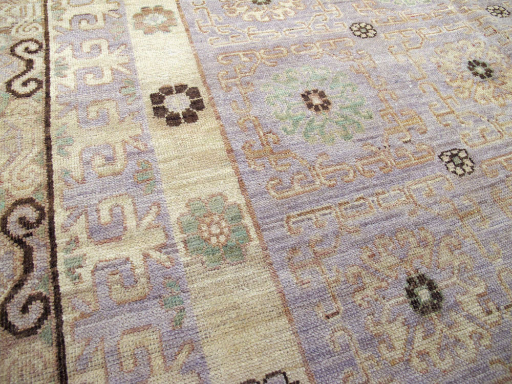 Vintage East Turkestan Khotan Carpet, No.24761 - Galerie Shabab