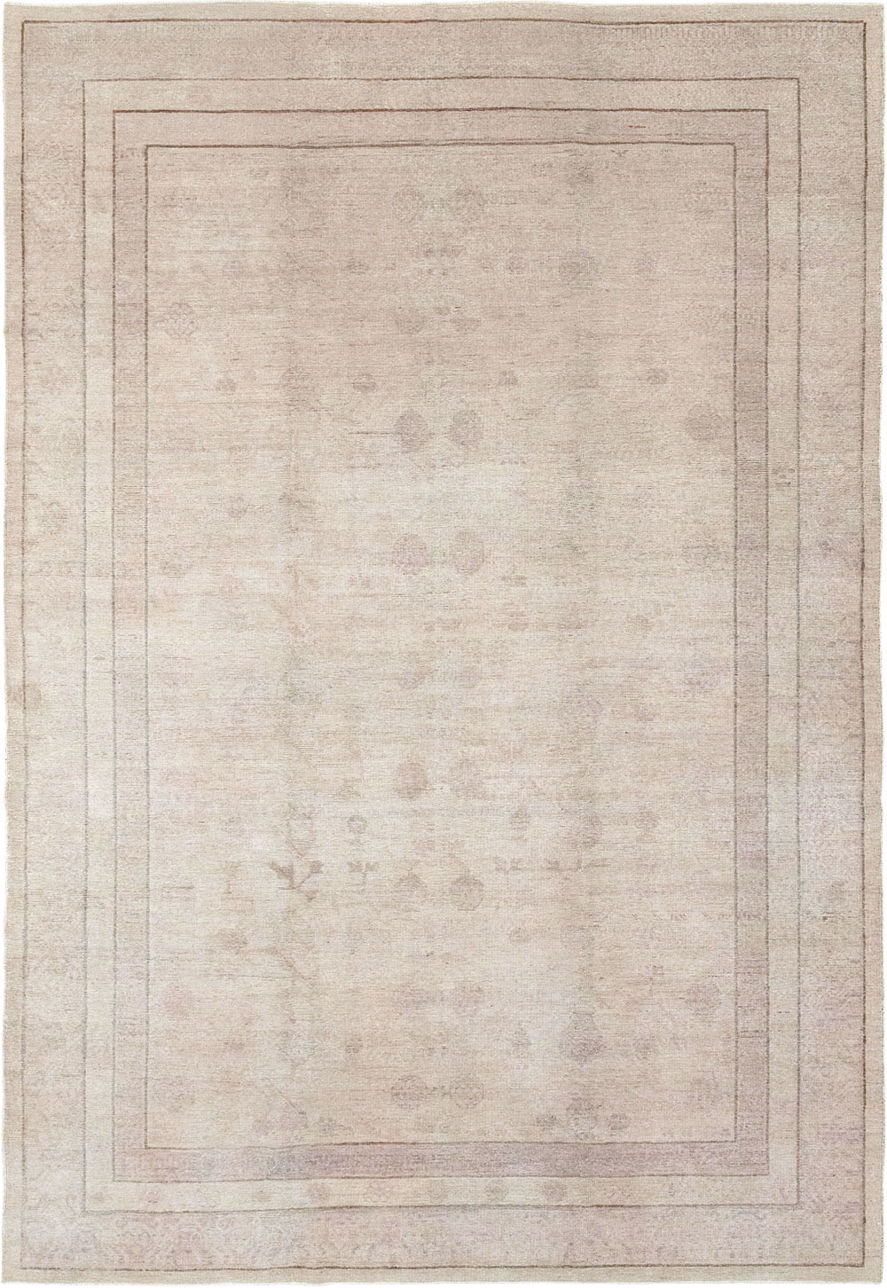 Vintage East Turkestan Khotan Carpet, No.24762 - Galerie Shabab