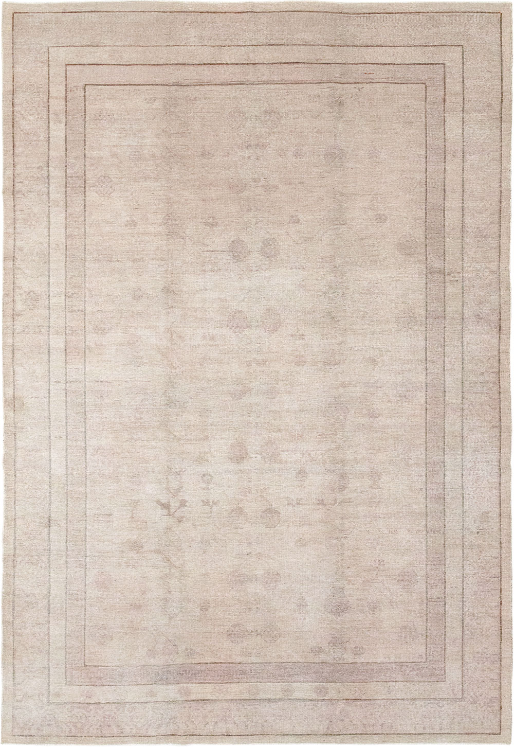 Vintage East Turkestan Khotan Carpet, No.24762 - Galerie Shabab