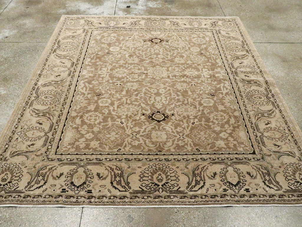 Vintage Persian Malayer Square Accent Carpet, No.24764 - Galerie Shabab