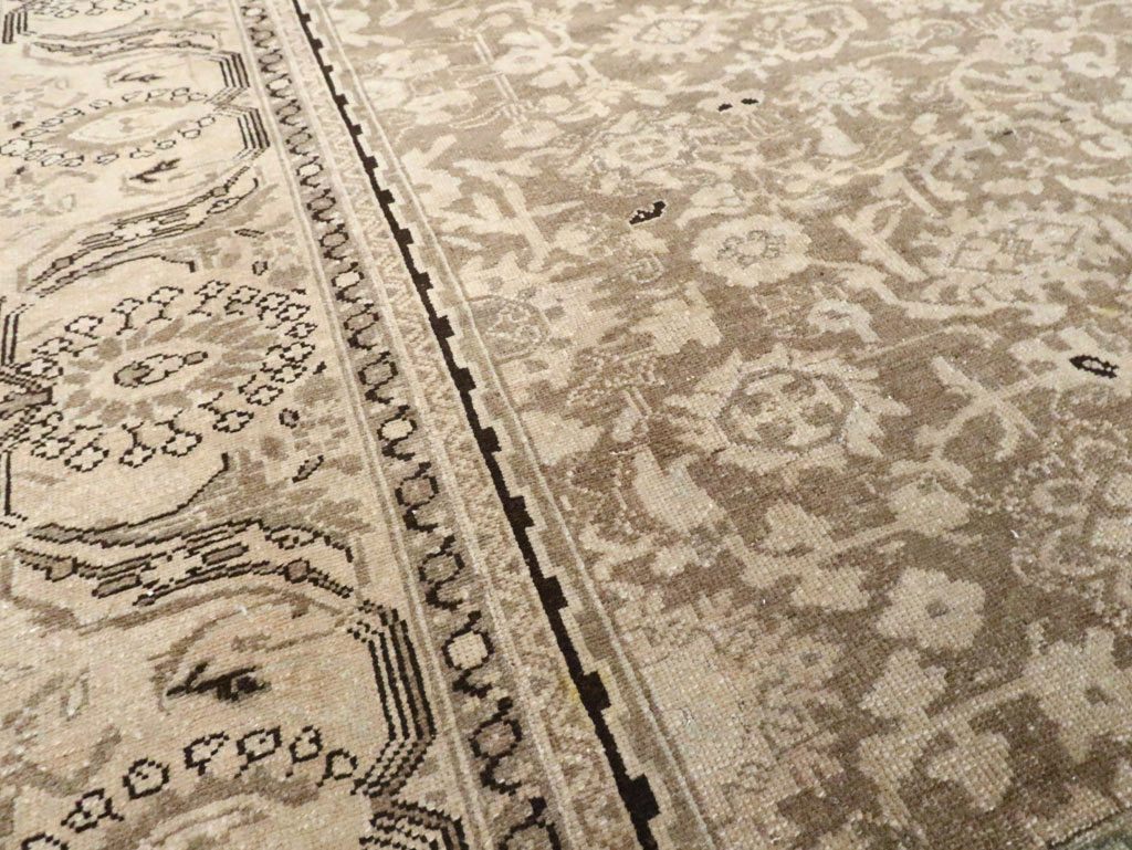 Vintage Persian Malayer Square Accent Carpet, No.24764 - Galerie Shabab