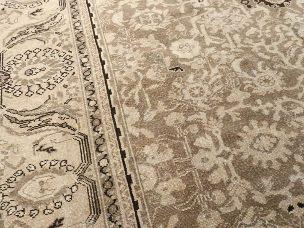 Vintage Persian Malayer Square Accent Carpet, No.24764 - Galerie Shabab