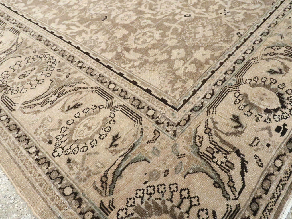 Vintage Persian Malayer Square Accent Carpet, No.24764 - Galerie Shabab