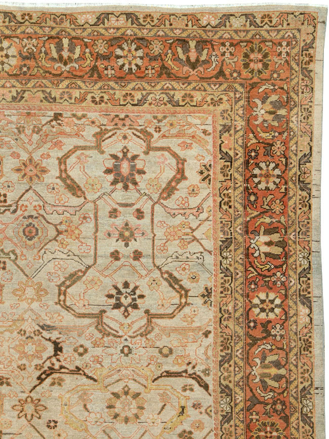 Antique Persian Mahal Carpet, No.24789 - Galerie Shabab