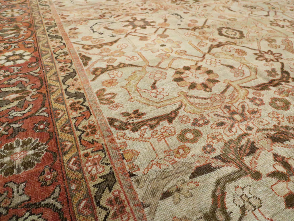 Antique Persian Mahal Carpet, No.24789 - Galerie Shabab