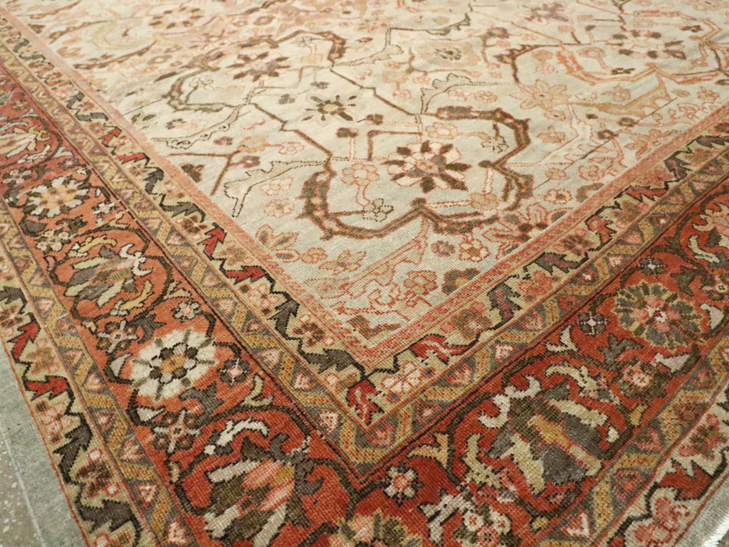 Antique Persian Mahal Carpet, No.24789 - Galerie Shabab