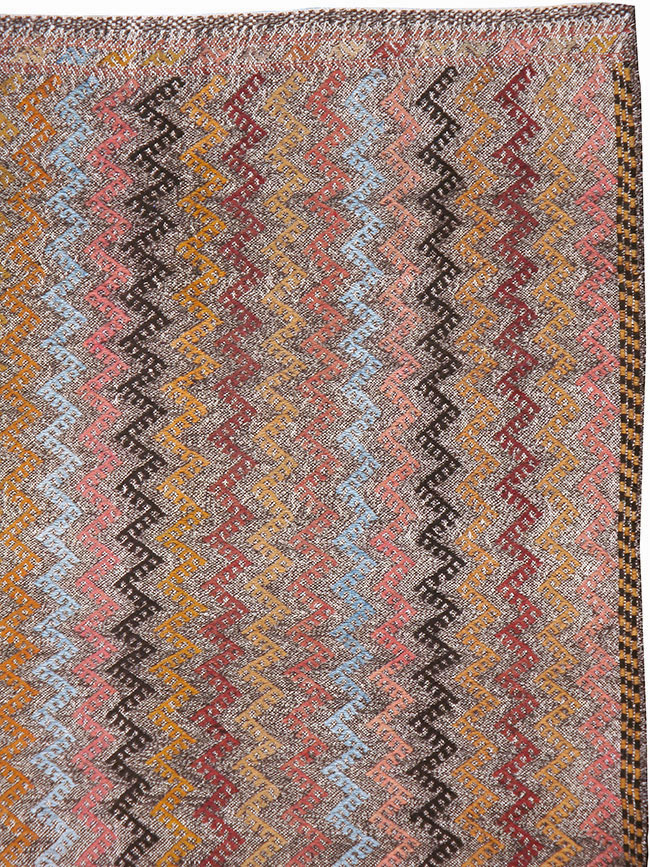 Vintage Turkish Flatweave Kilim, No.24800 - Galerie Shabab