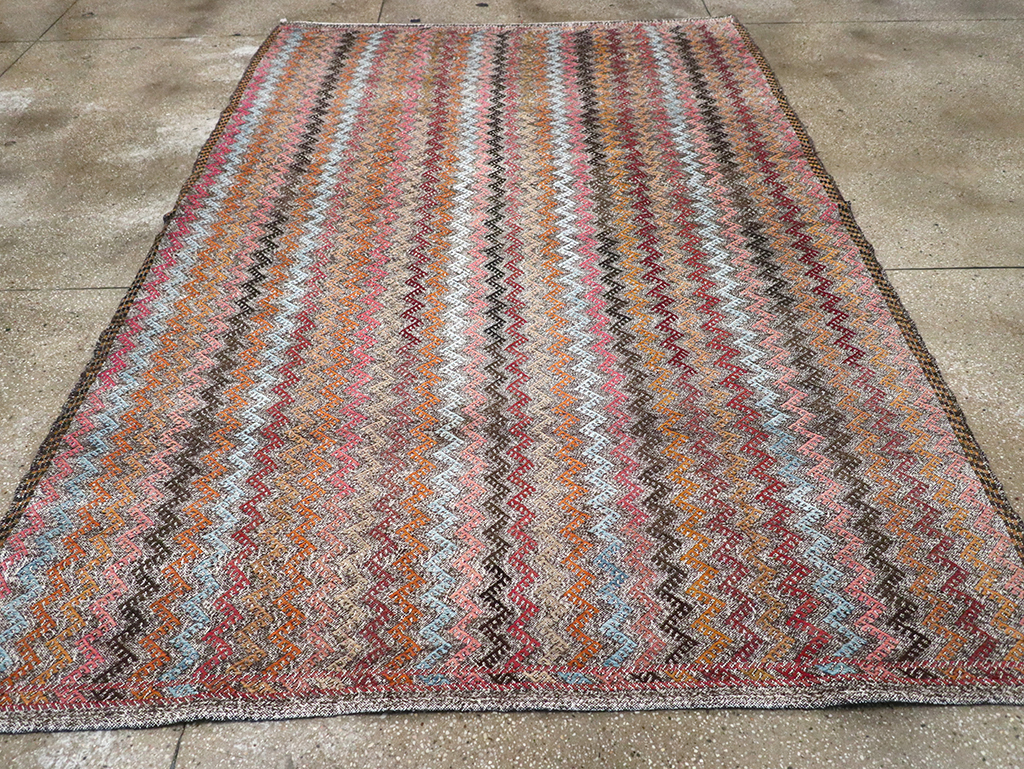 Vintage Turkish Flatweave Kilim, No.24800 - Galerie Shabab