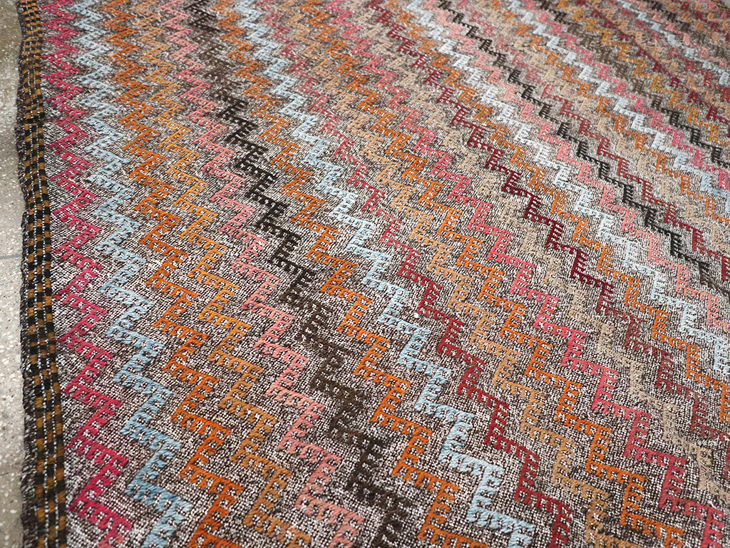 Vintage Turkish Flatweave Kilim, No.24800 - Galerie Shabab