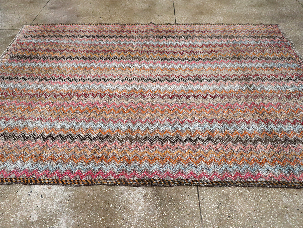 Vintage Turkish Flatweave Kilim, No.24800 - Galerie Shabab