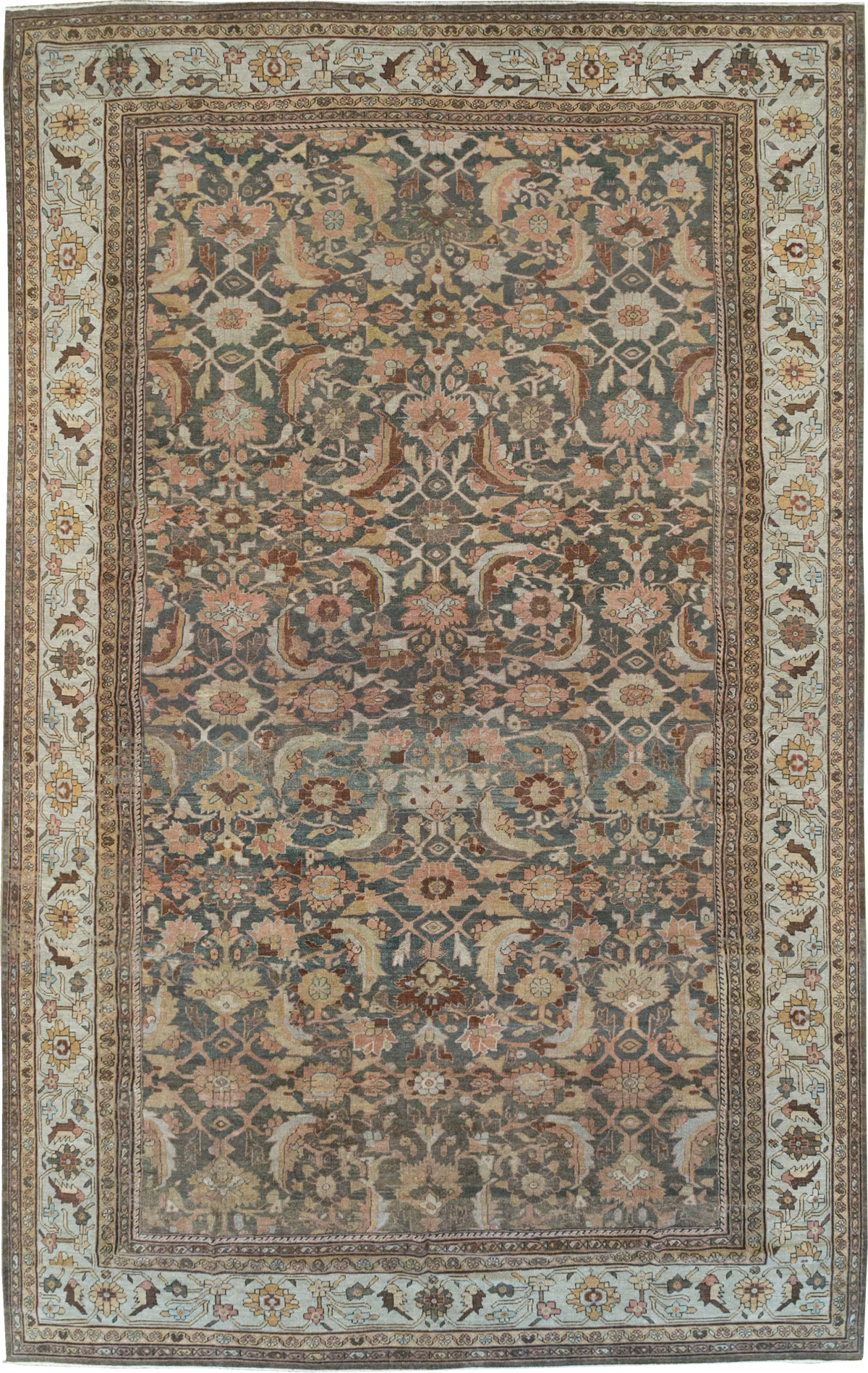 Antique Persian Mahal Oversize Carpet, No.24807 - Galerie Shabab