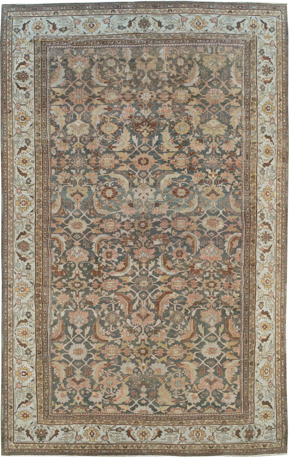 Antique Persian Mahal Oversize Carpet, No.24807 - Galerie Shabab
