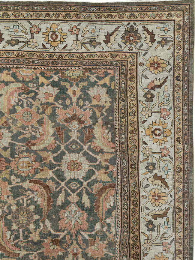 Antique Persian Mahal Oversize Carpet, No.24807 - Galerie Shabab
