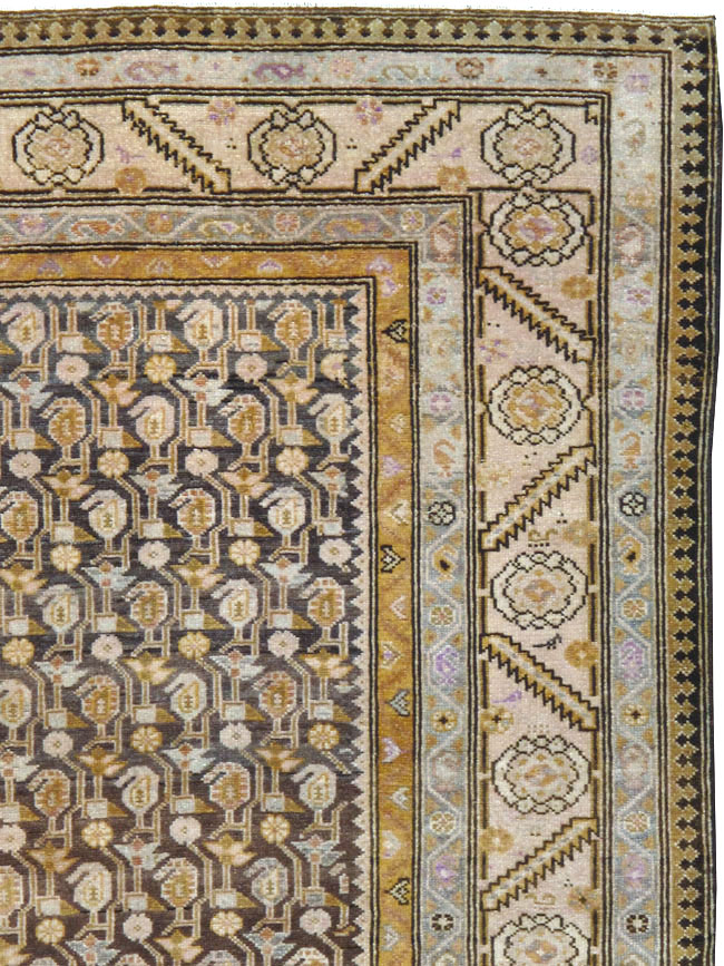 Vintage Persian Malayer Gallery Carpet, No.24811 - Galerie Shabab