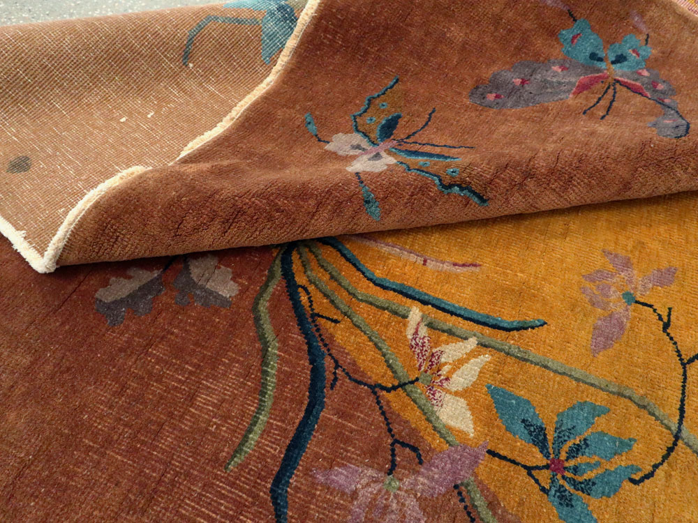 Antique Chinese Art Deco Carpet, No.24822 - Galerie Shabab