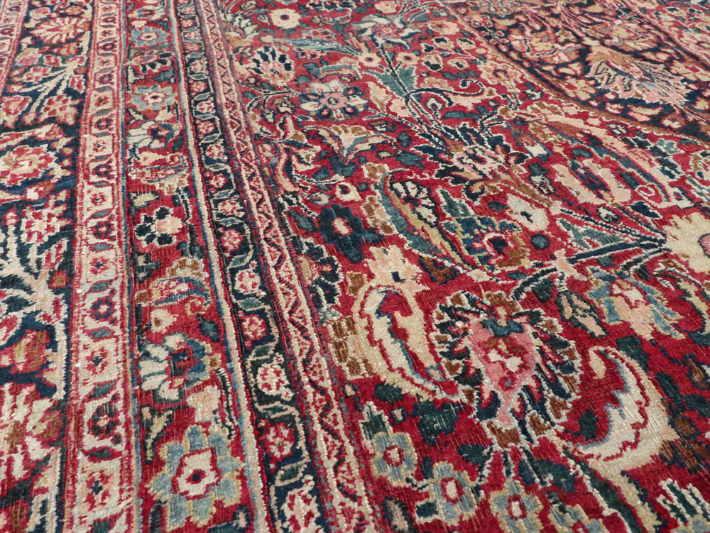Antique Persian Mashad Carpet, No.24823 - Galerie Shabab