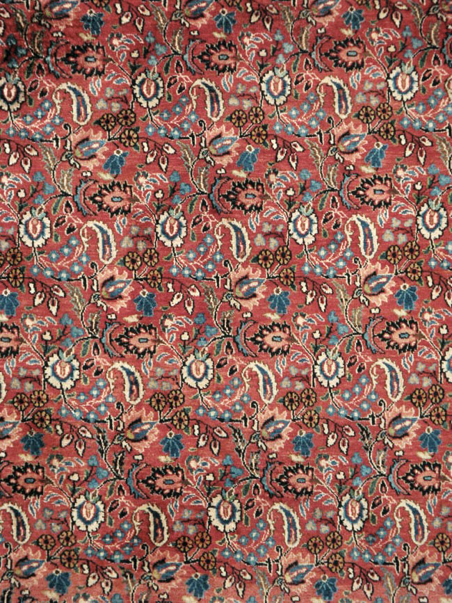 Vintage Persian Mashad Carpet, No.24825 - Galerie Shabab