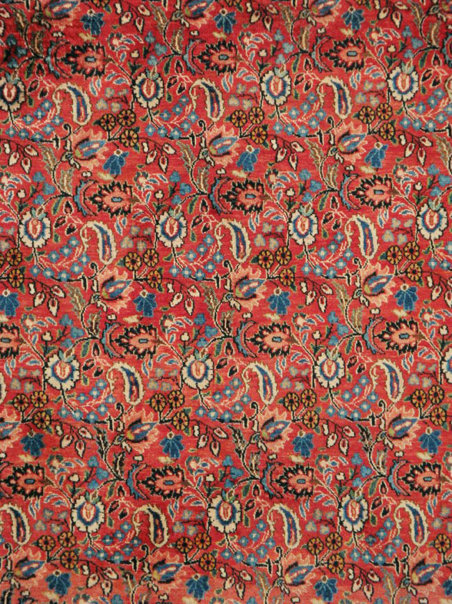 Vintage Persian Mashad Carpet, No.24825 - Galerie Shabab