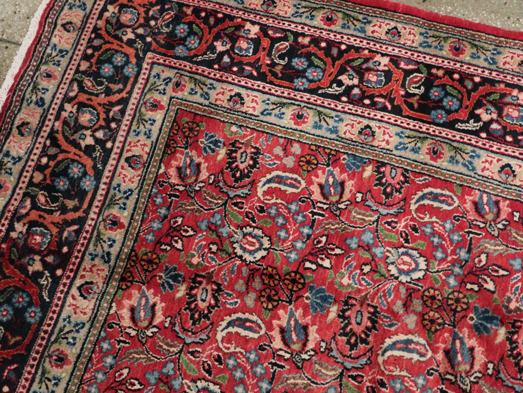 Vintage Persian Mashad Carpet, No.24825 - Galerie Shabab
