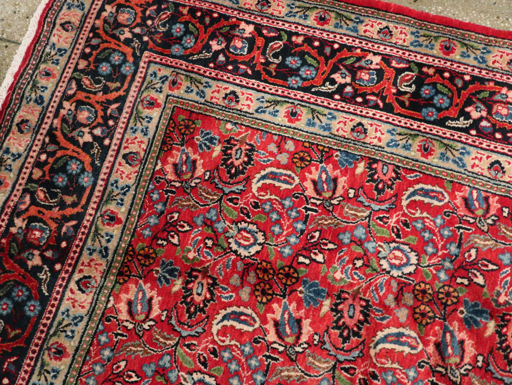 Vintage Persian Mashad Carpet, No.24825 - Galerie Shabab