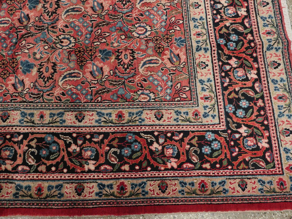 Vintage Persian Mashad Carpet, No.24825 - Galerie Shabab