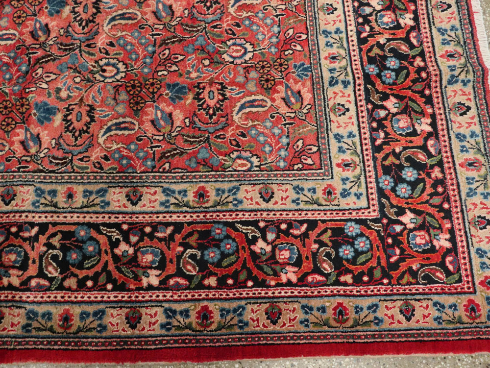 Vintage Persian Mashad Carpet, No.24825 - Galerie Shabab