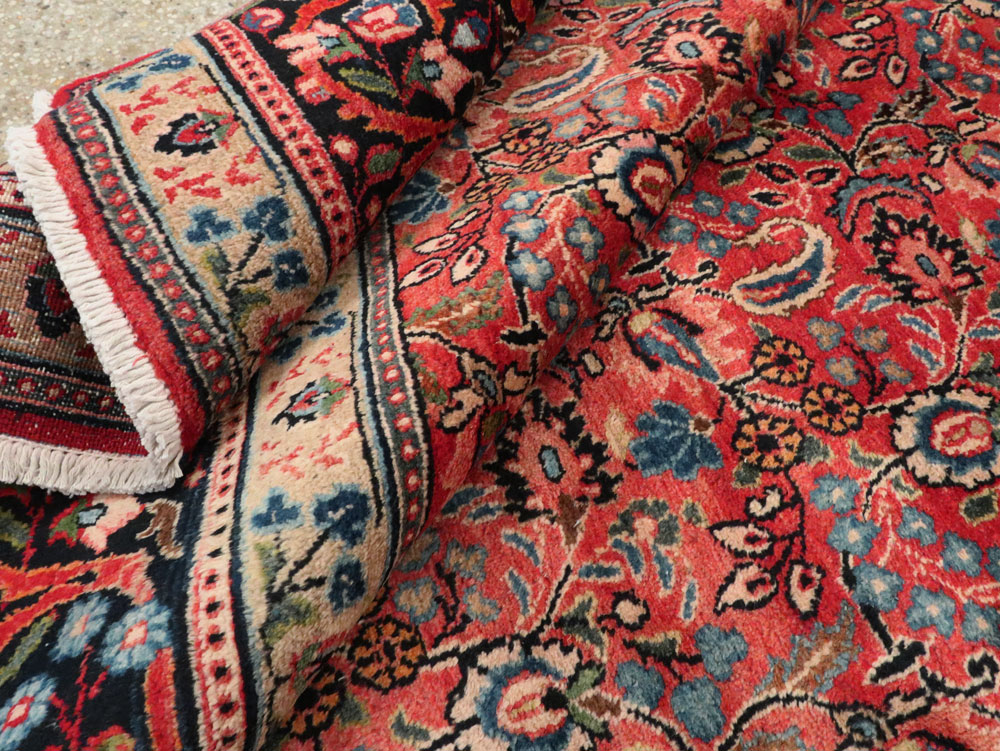 Vintage Persian Mashad Carpet, No.24825 - Galerie Shabab