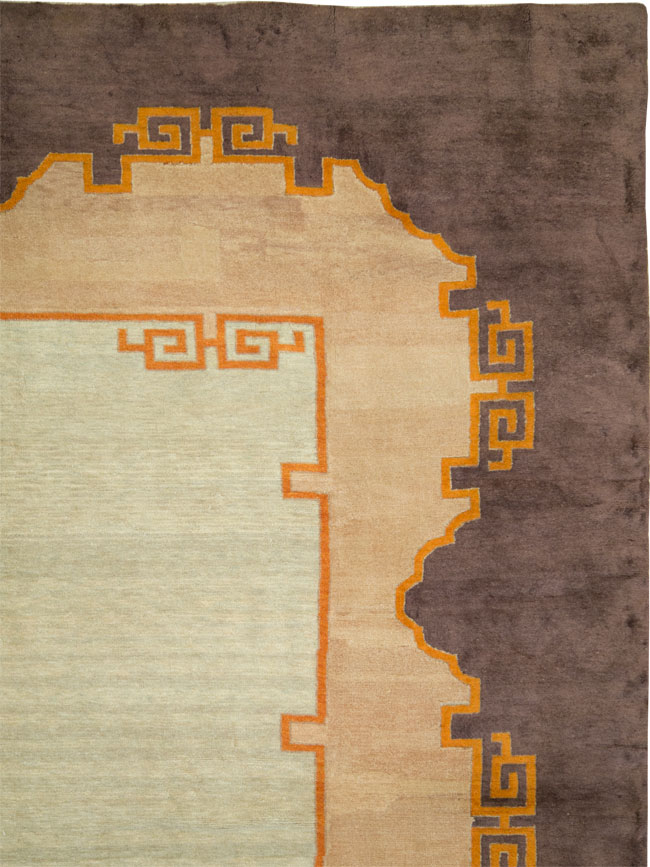 Antique Chinese Art Deco Carpet, No.24826 - Galerie Shabab