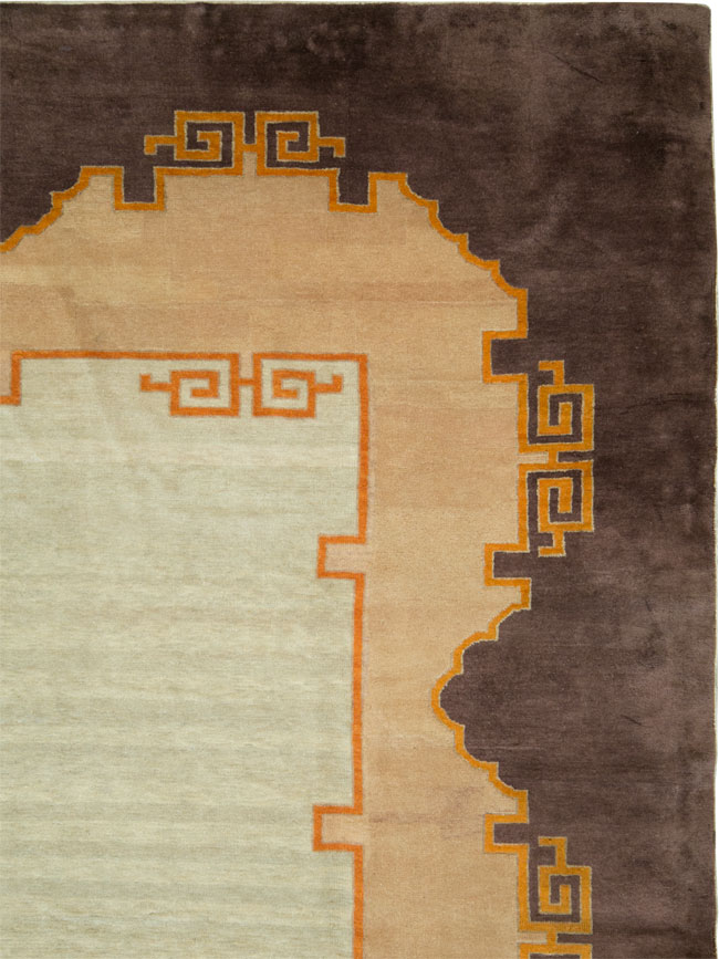 Antique Chinese Art Deco Carpet, No.24826 - Galerie Shabab